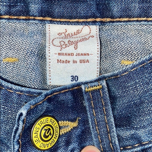 True Religion Blue Jeans Size 30 - Picture 9 of 14